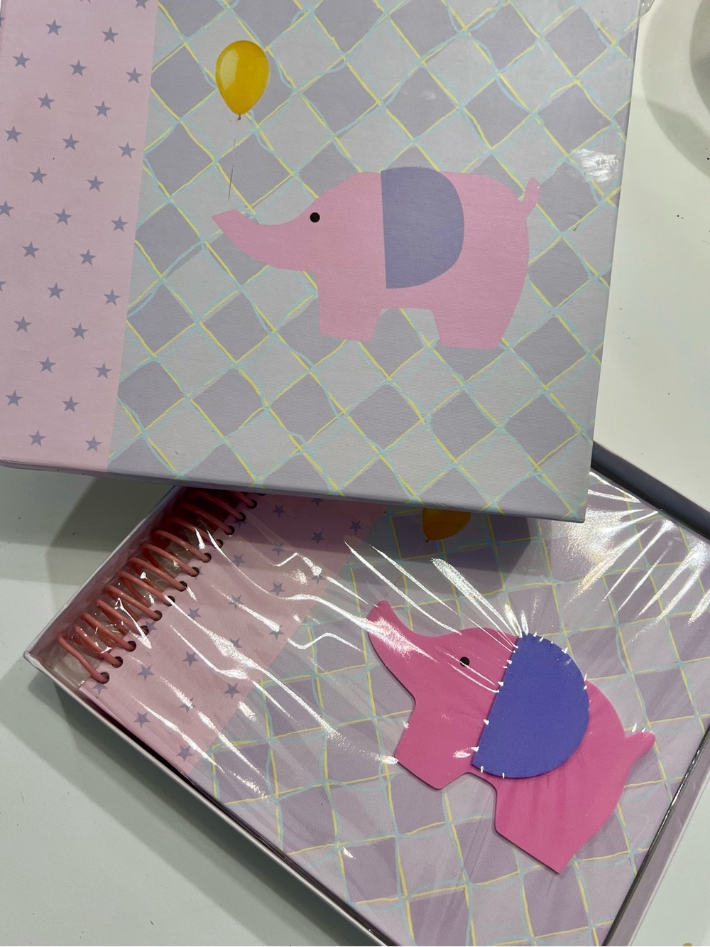 New Seasons Pink Baby Girl Photo Album and Keepsake Box